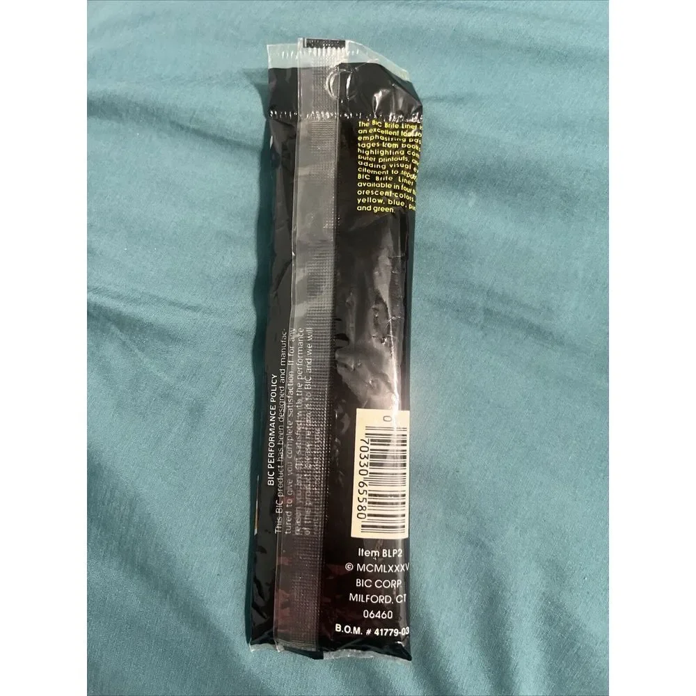 BIC Vintage 1985 Brite Liner Fluorescent Yellow Ink 2-pack‎ Highlighter Marker